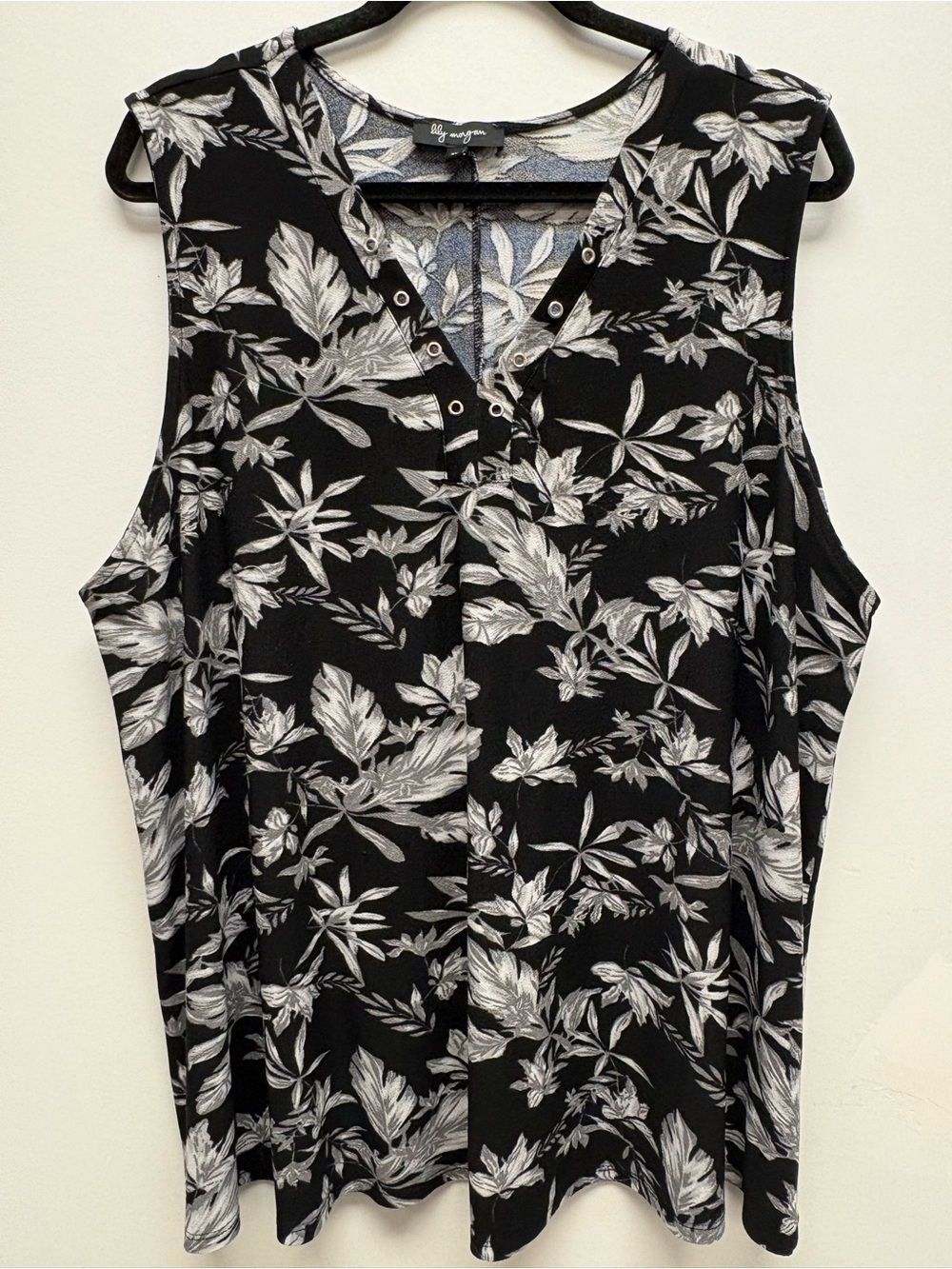 4 for $25 🖤 Lily Morgan Floral Henley Tunic Top 3X 🖤